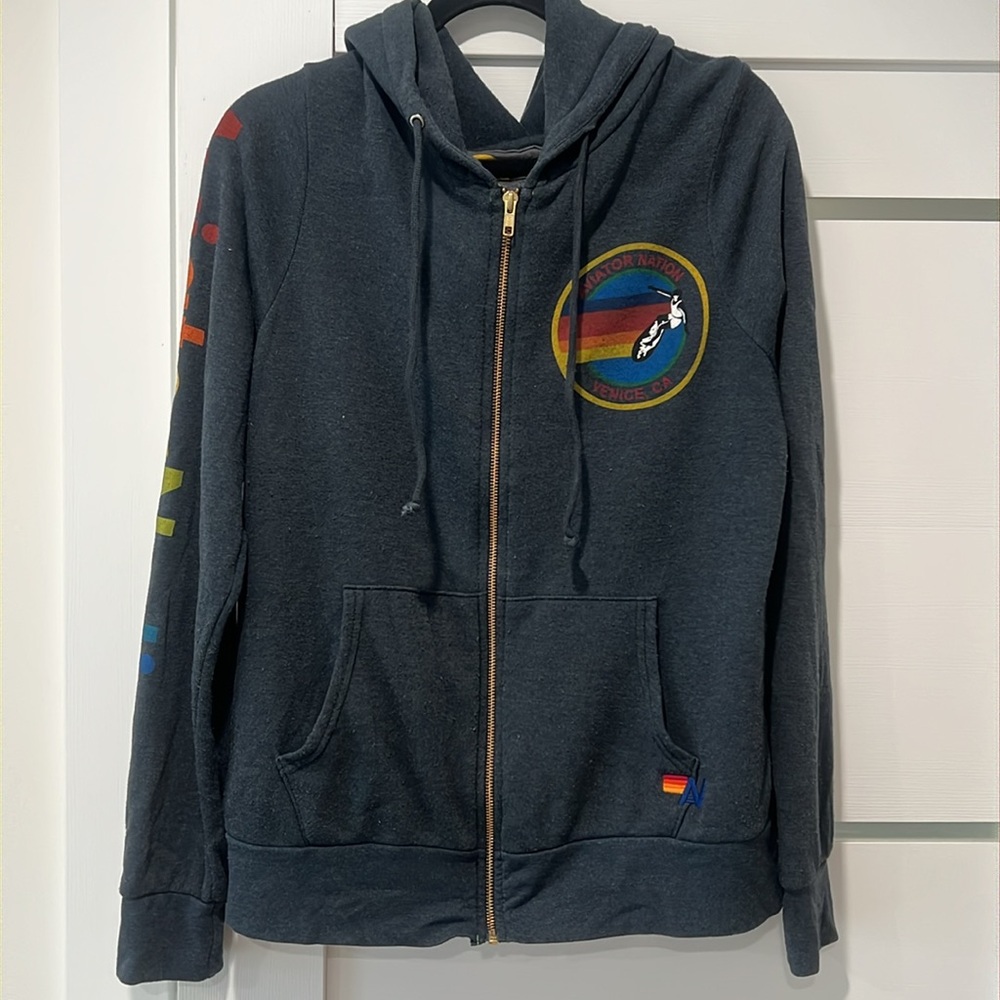Aviator Nation Hoodie - Charcoal